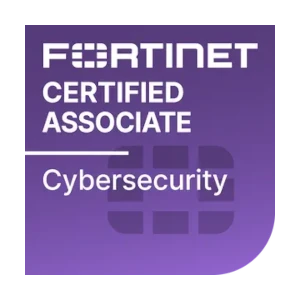 Fortinet Certified Associate in Cybersecurity badge